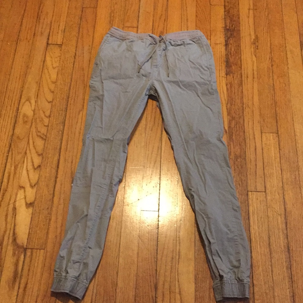 Gray jogging pants